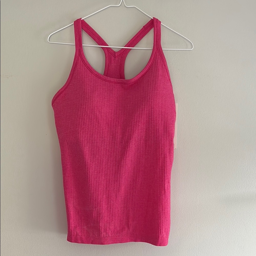 NWT lululemon Ebb to Street Tank - Size 10 - Flamingo Fun Tone Pink